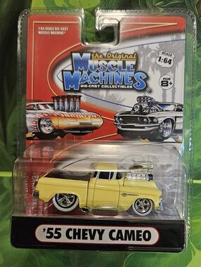 Vintage Muscle Machines '55 Chevy Cameo Die-Cast Truck - Yellow